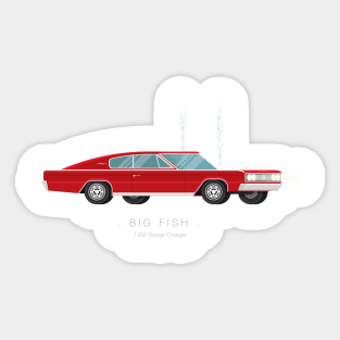 Big Fish - Famous Cars Sticker